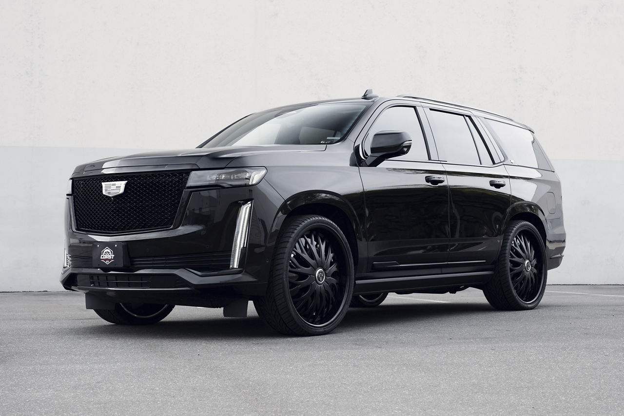 2022 Cadillac Escalade DUB TRIKK Black Wheel Pros